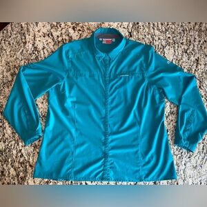 Craghoppers NosiLife Sz 16 Women’s Adventure Long Sleeved Shirt in aqu…